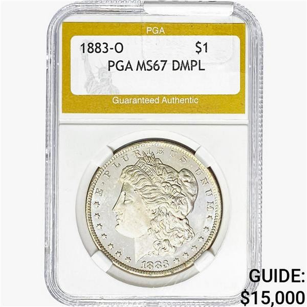 1883-O Morgan Silver Dollar PGA MS67 DMPL