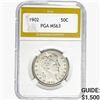 Image 1 : 1902 Barber Half Dollar PGA MS63