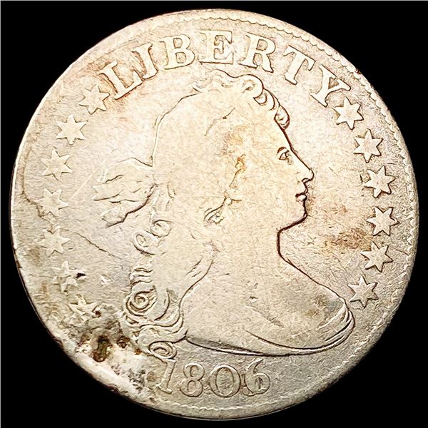 1806/5 Draped Bust Quarter NICELY CIRCULATED