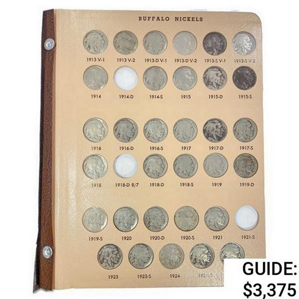 1913-1938 Buffalo Nickel Book (62 coins)  GEMBU