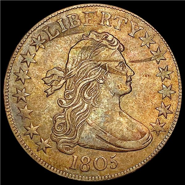 1805 Draped Bust Half Dollar NEARLY UNCIRCULATED