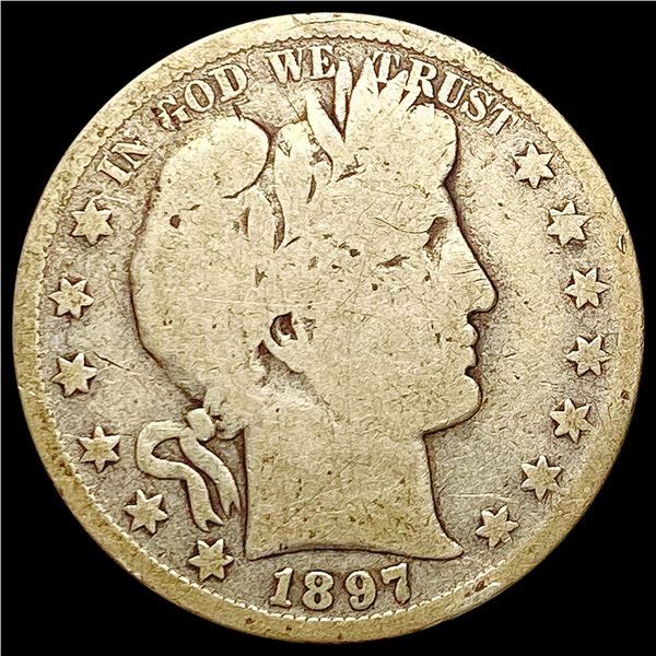 1897 S Barber Half Dollar NICELY CIRCULATED