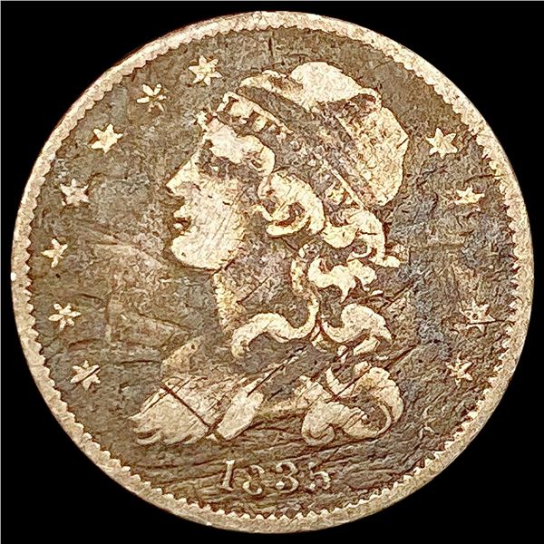 1835 Capped Bust Quarter LIGHTLY CIRCULATED