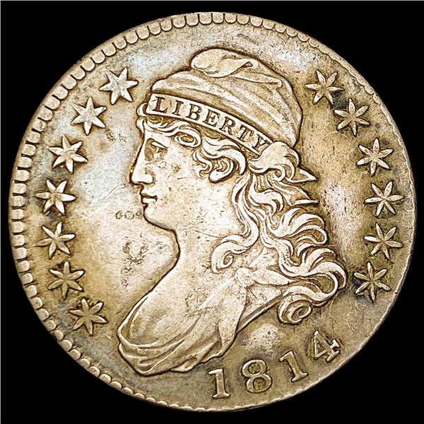 1814 Capped Bust Half Dollar NEARLY UNCIRCULATED