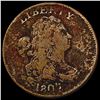 Image 1 : 1807 Draped Bust Half Cent NICELY CIRCULATED
