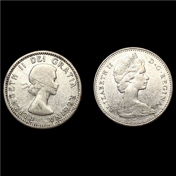 [2] 1956-1966 Canada 10C Elizabeth II HIGH GRADE