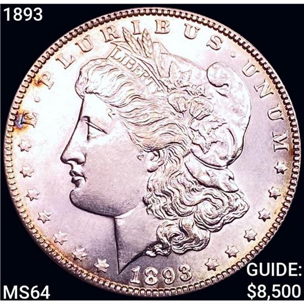 1893 Morgan Silver Dollar CHOICE BU