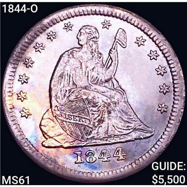 1844-O Seated Liberty Quarter UNCIRCULATED