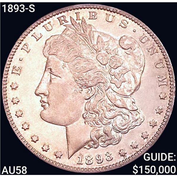 1893-S Morgan Silver Dollar CHOICE AU