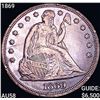 1869 Seated Liberty Dollar CHOICE AU