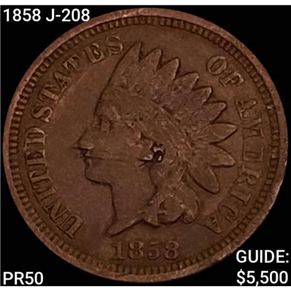 1858 J-208 Indian Head Cent PROOF
