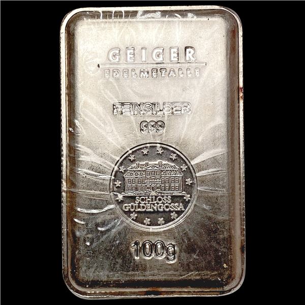 100g Silver Better Bar UNCIRCULATED