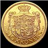 Image 2 : 1909 0.1296oz Gold Denmark 10 Kroner UNCIRCULATED