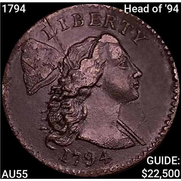 1794 Head of '94 Liberty Cap Large Cent HIGH GRADE
