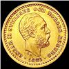 Image 1 : 1883 Sweden 5 Kronor Gold Oscar II UNCIRCULATED