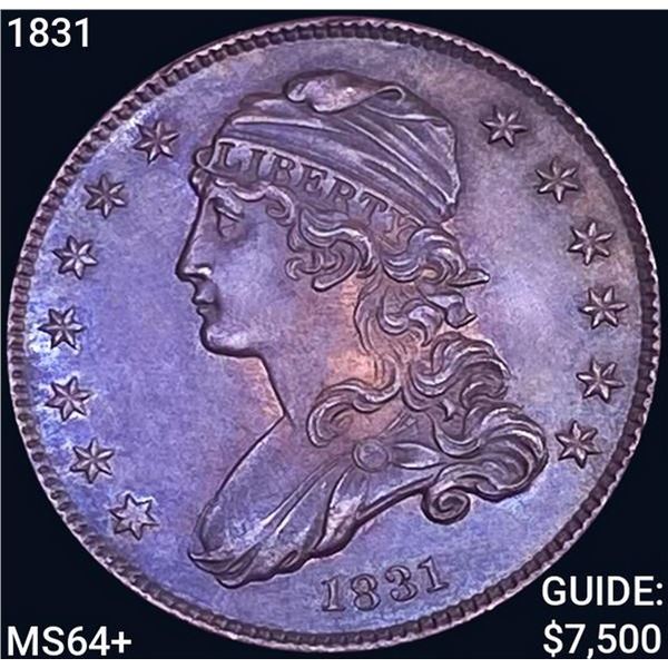 1831 Capped Bust Quarter CHOICE BU+