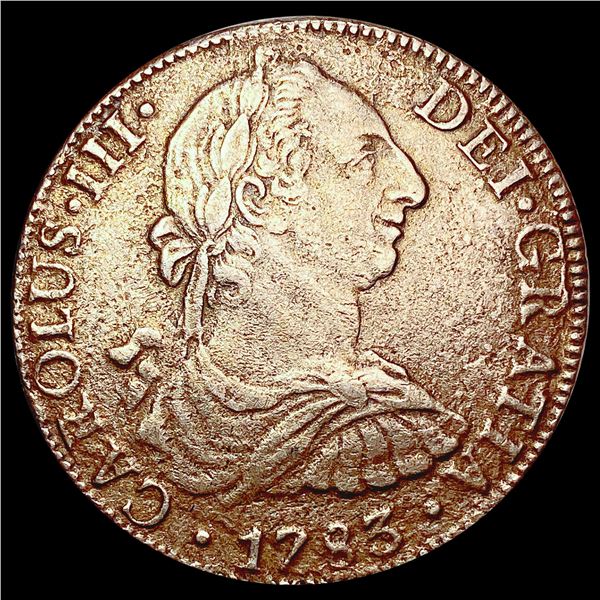 1783 Bolivia 8 Reales Ferdinand VII Silver Coin LIGHTLY CIRCULATED