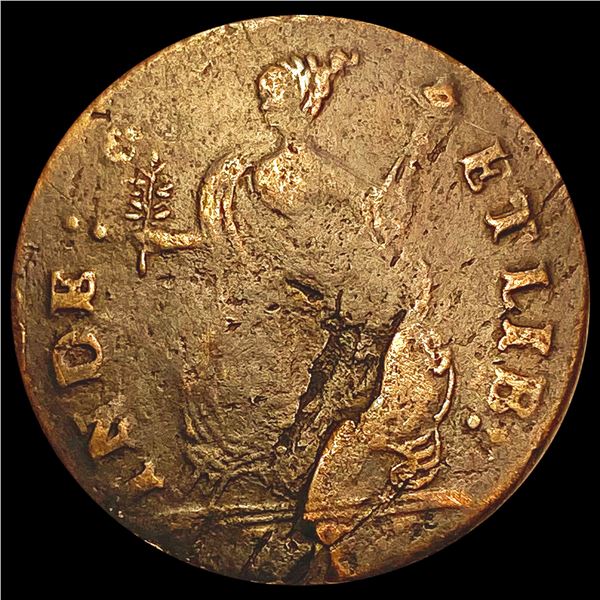 1785 1/2 British Coin NICELY CIRCULATED