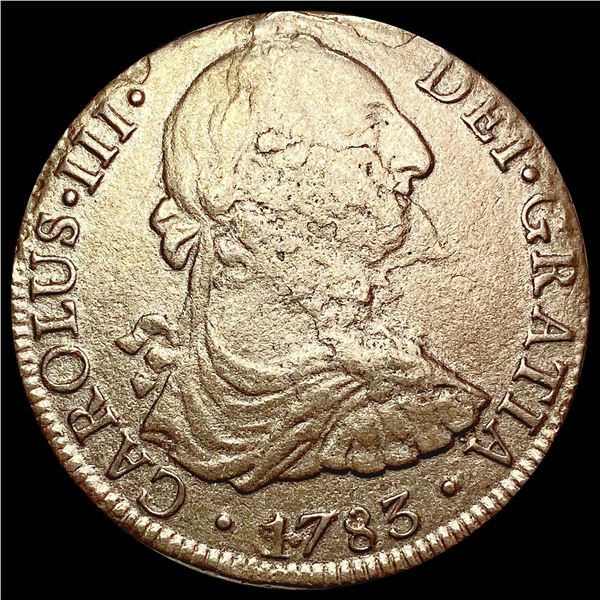 1783 Bolivia 8 Reales Ferdinand VII Silver Coin LIGHTLY CIRCULATED