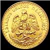 Image 1 : 1945 2 Pesos 0.0586 Gold UNCIRCULATED