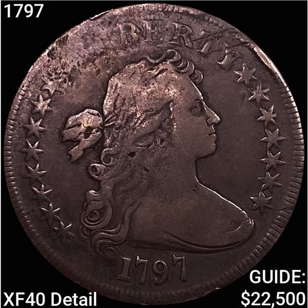 1797 Draped Bust Dollar NEARLY UNCIRCULATED