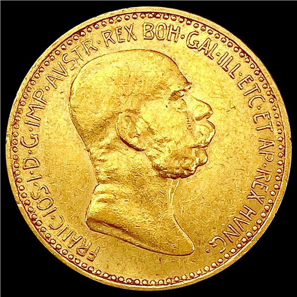 1909 0.098oz Gold Austria Coin UNCIRCULATED