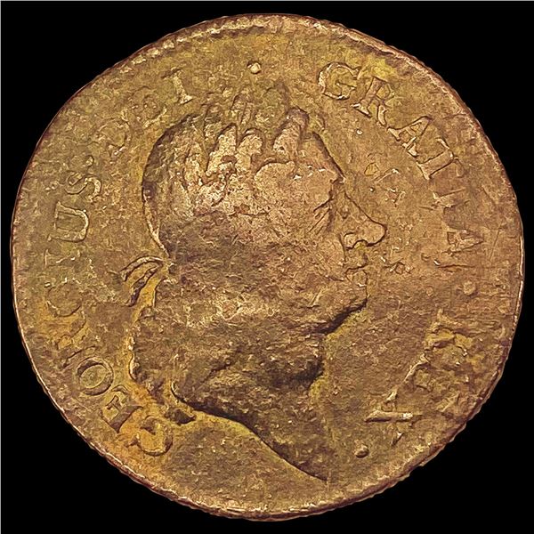1723 Hibernia Coin LIGHTLY CIRCULATED