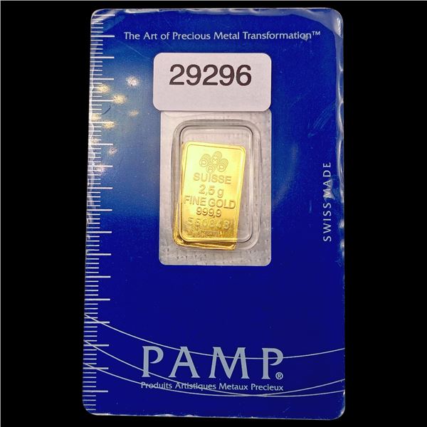 Suisse 0.0881oz Gold Bar UNCIRCULATED
