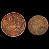 Image 2 : [2] 1841-1909 Varied US Coins 1C - HD LIGHTLY CIRCULATED
