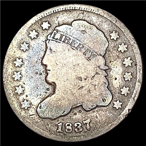 1837 Capped Bust Half Dime NICELY CIRCULATED