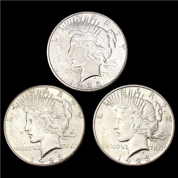 [3] 1923-S Silver Peace Dollar UNCIRCULATED