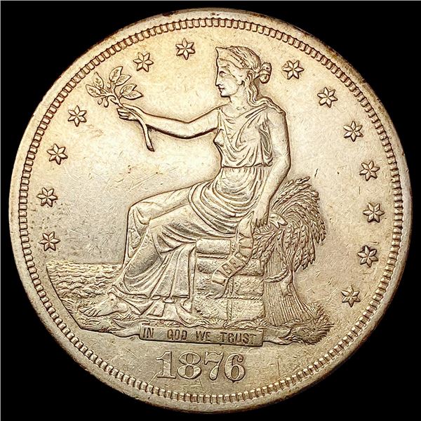 1876-S Silver Trade Dollar CHOICE AU