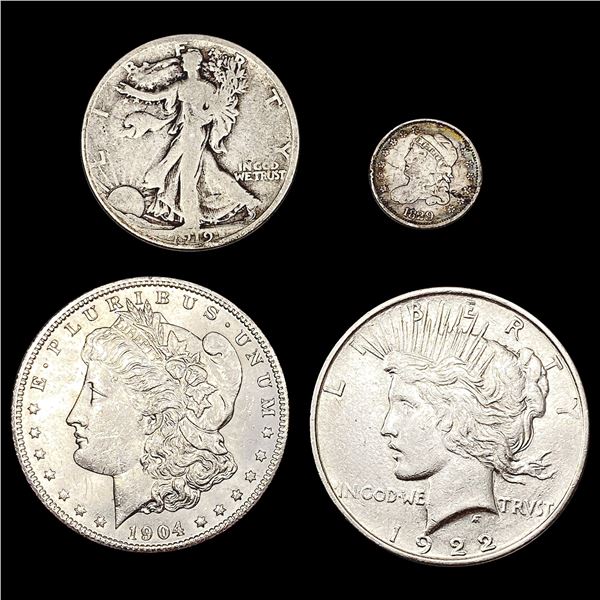 [4] 1829-1922 U.S. Silver Coinage HIGH GRADE