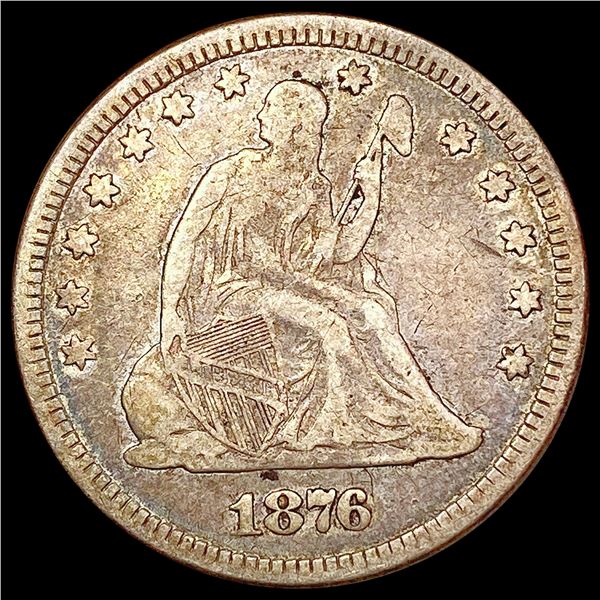 1876 Seated Liberty Quarter LIGHTLY CIRCULATED