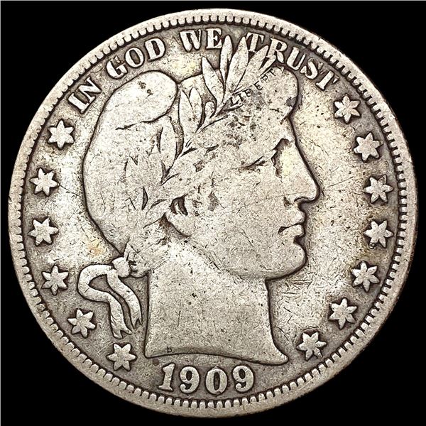 1909 Barber Half Dollar NICELY CIRCULATED