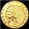 Image 1 : 1914-D $2.50 Gold Quarter Eagle CLOSELY UNCIRCULATED