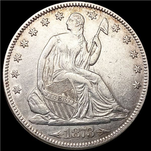 1873 Arws Seated Liberty Half Dollar UNCIRCULATED