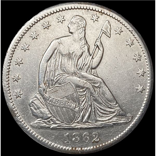 1862-S Seated Liberty Half Dollar UNCIRCULATED