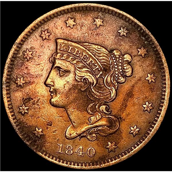 1840 Braided Hair Large Cent UNCIRCULATED