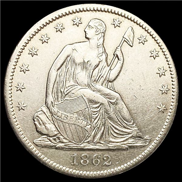 1862-S Seated Liberty Half Dollar UNCIRCULATED