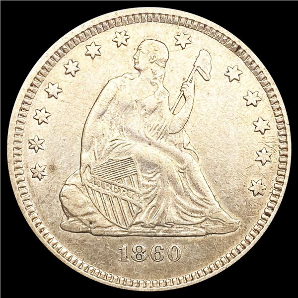 1860 Seated Liberty Quarter UNCIRCULATED