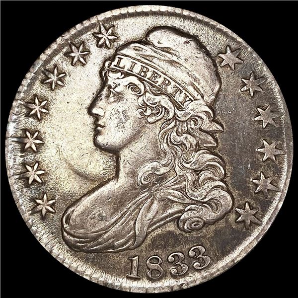 1833 Capped Bust Half Dollar LIGHTLY CIRCULATED