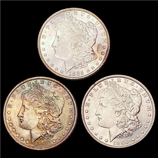 [3] 1885&1896 Morgan Silver Dollar UNCIRCULATED