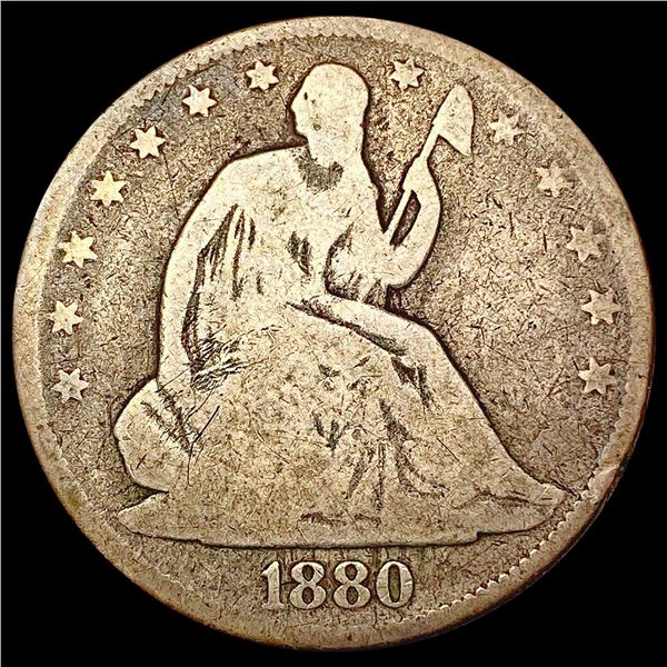 1880 Seated Liberty Half Dollar NICELY CIRCULATED