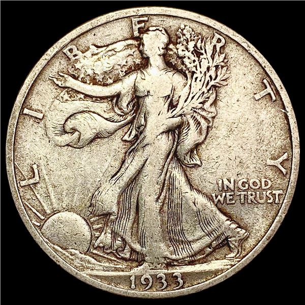 1933-S Walking Liberty Half Dollar LIGHTLY CIRCULATED