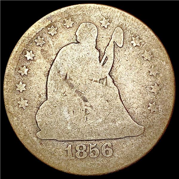 1856-O Seated Liberty Quarter NICELY CIRCULATED