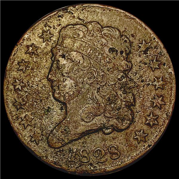 1828 13 Stars Classic Head Half Cent NICELY CIRCULATED