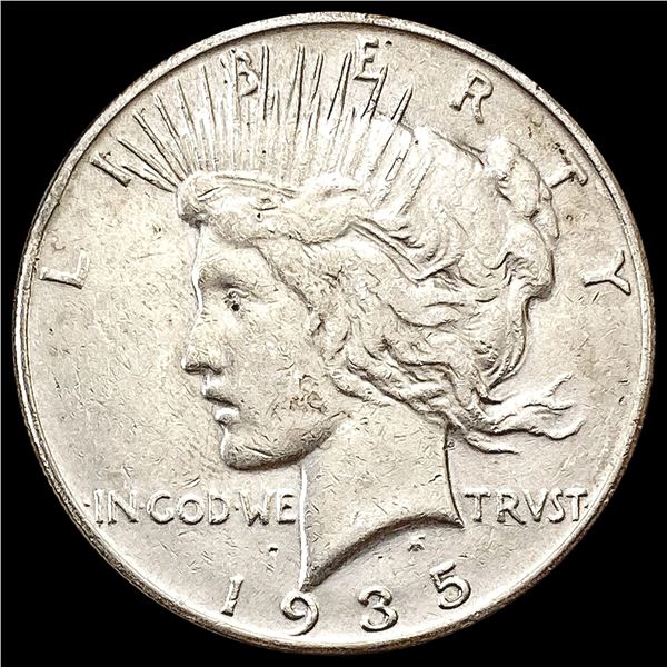 1935 Silver Peace Dollar CLOSELY UNCIRCULATED