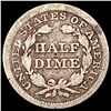 Image 2 : 1857 Seated Liberty Half Dime NICELY CIRCULATED