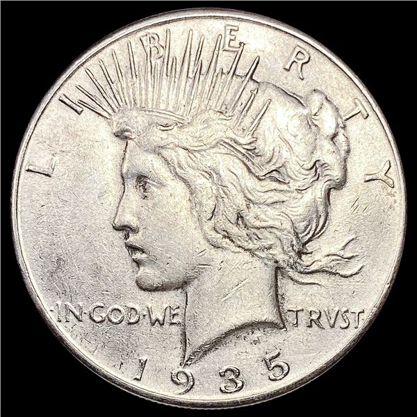 1935 Silver Peace Dollar CLOSELY UNCIRCULATED